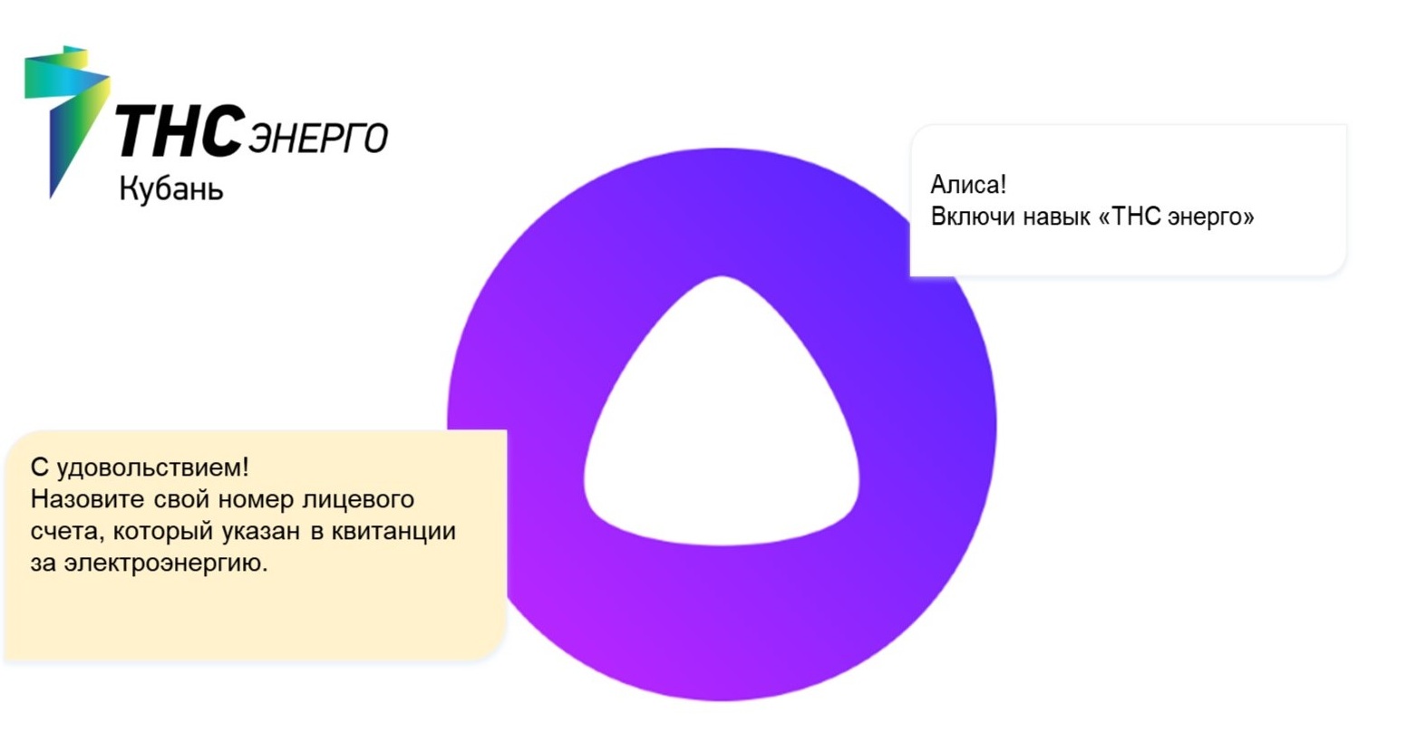 Алиса! Включи навык «ТНС энерго». ПАО «ТНС энерго Кубань» предлагает передавать  показания счетчика через голосового помощника — «ТНС энерго Кубань»
